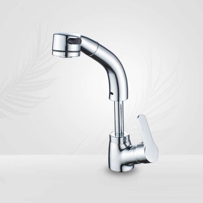 Chrome plated copper basin faucet toilet retractable bathtub water tap