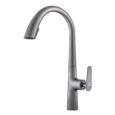 New style pull cold and hot kitchen faucet paint baking process copper faucet two grade vegetable basin faucets